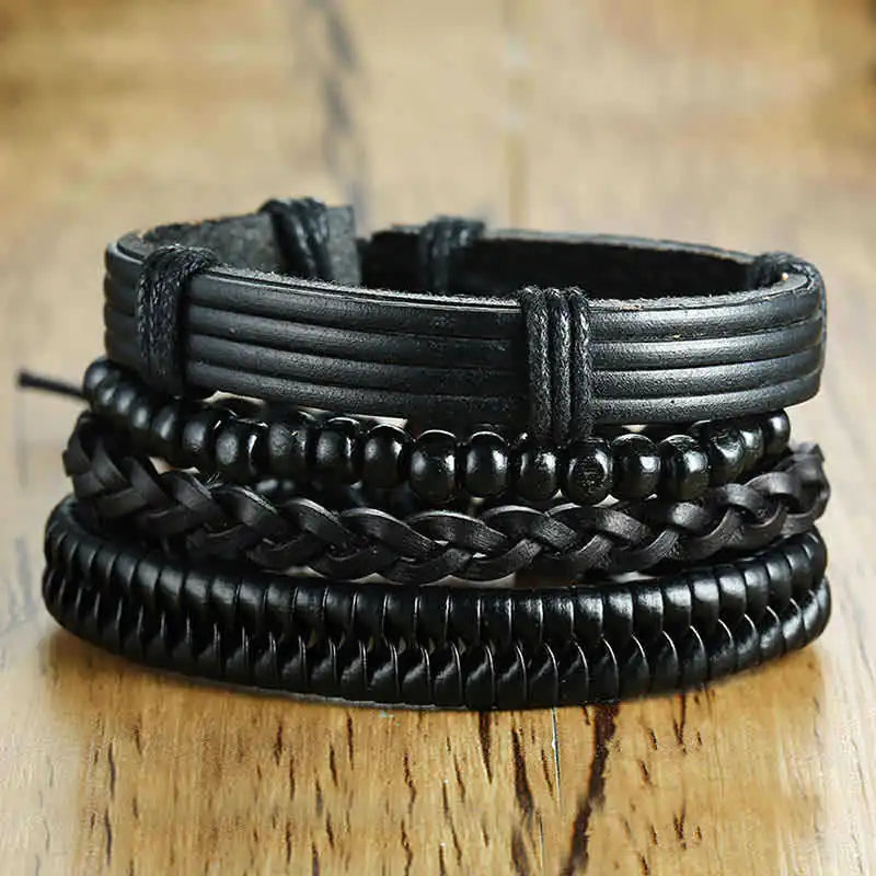 Men's Elite Woven Bracelet Ensemble