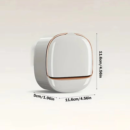 Wall-Mounted Bathroom Soap Box with Lid – Waterproof ABS Soap Dish & Storage Organizer