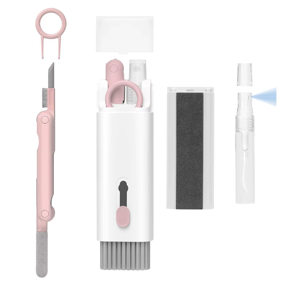 1-4Pcs Keyboard Cleaning Brush Kit 7-In-1 Multifunction Digital Cleaning Tool Set Keycap Puller Computer Keyboard Cleaner Brush