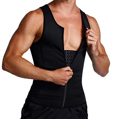 Men’s Compression Vest – Slimming Sauna Sweat Body Shaper, Shape Control Waist Trainer