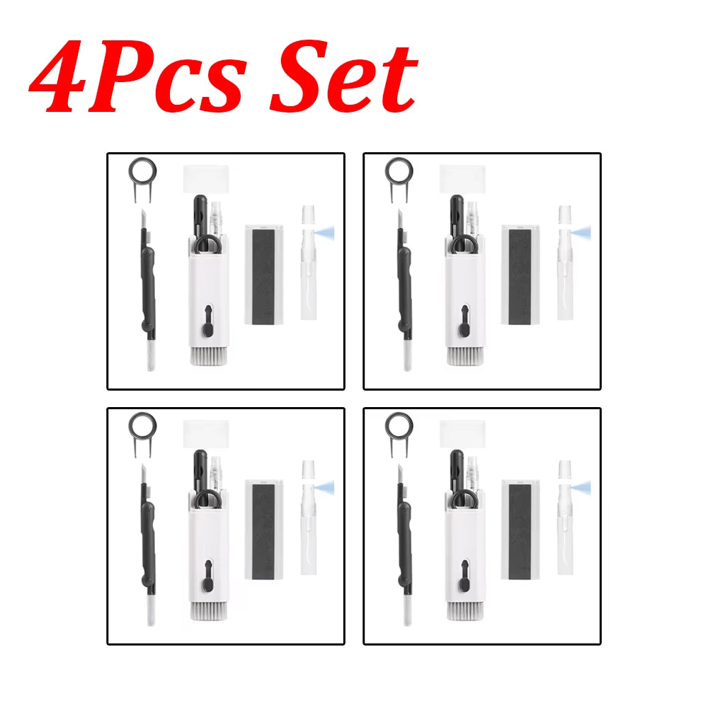 1-4Pcs Keyboard Cleaning Brush Kit 7-In-1 Multifunction Digital Cleaning Tool Set Keycap Puller Computer Keyboard Cleaner Brush