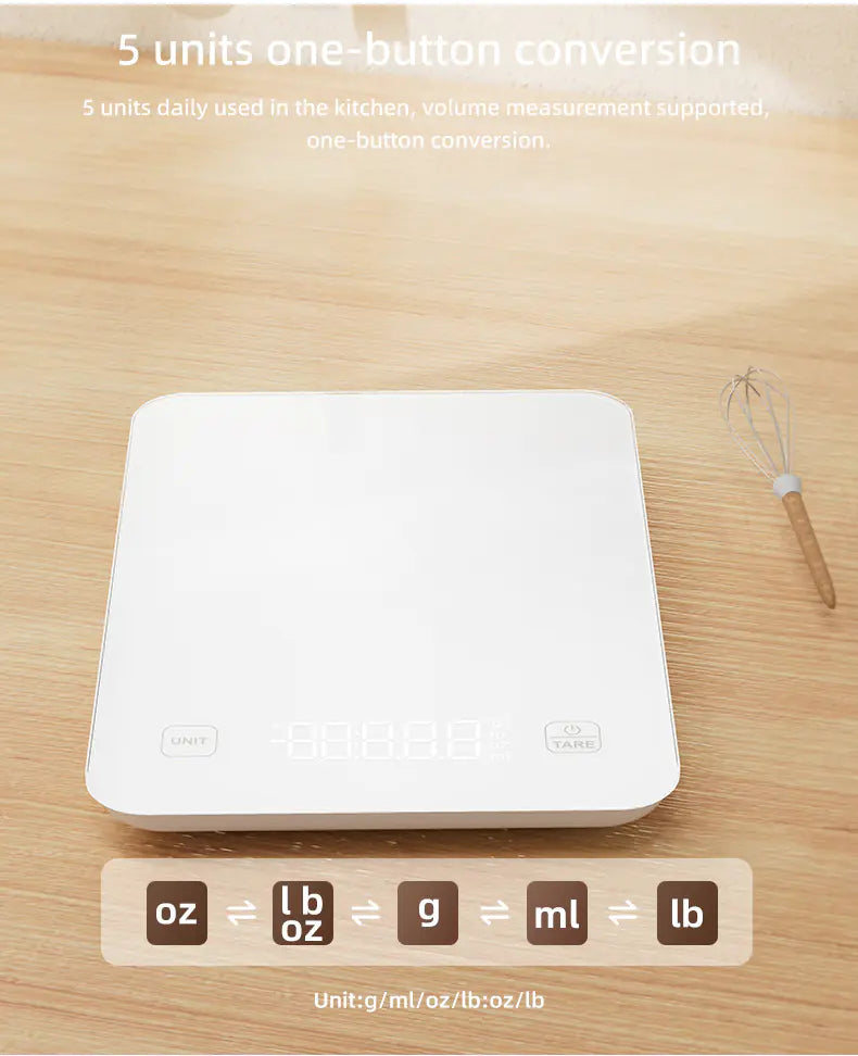 Kitchen Smart Scale - Counts calories, grams, carbs, etc - Weight Loss Journey Assistant