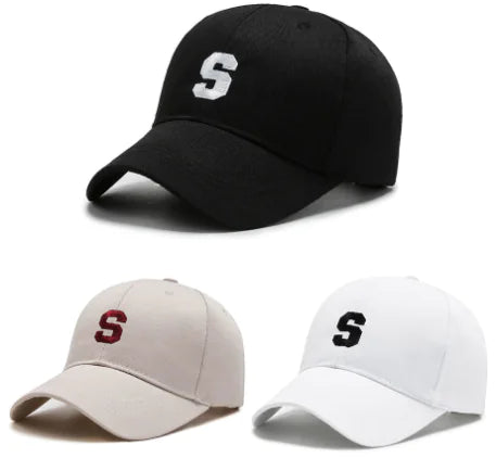 Unisex Black Casual Cap - Chic Korean Design