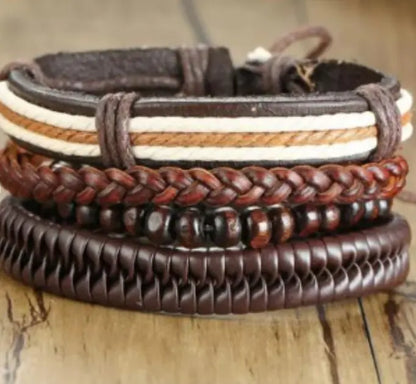 Men's Elite Woven Bracelet Ensemble