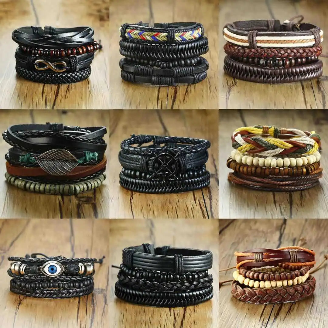 Men's Elite Woven Bracelet Ensemble