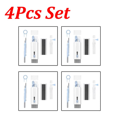 1-4Pcs Keyboard Cleaning Brush Kit 7-In-1 Multifunction Digital Cleaning Tool Set Keycap Puller Computer Keyboard Cleaner Brush