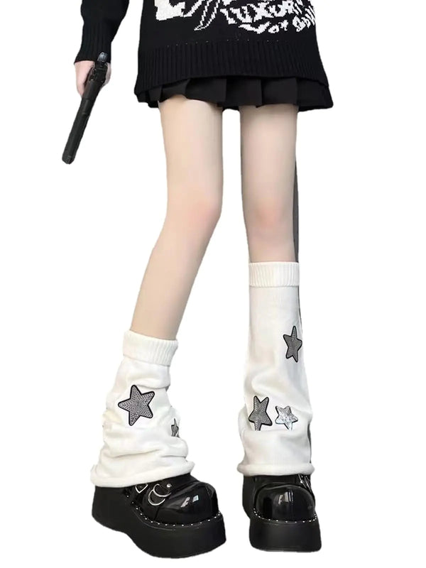 Rvnsu Starry Knit Leg Warmers – Y2K and Fairycore