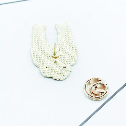 Cartoon Black and White Cat Earrings