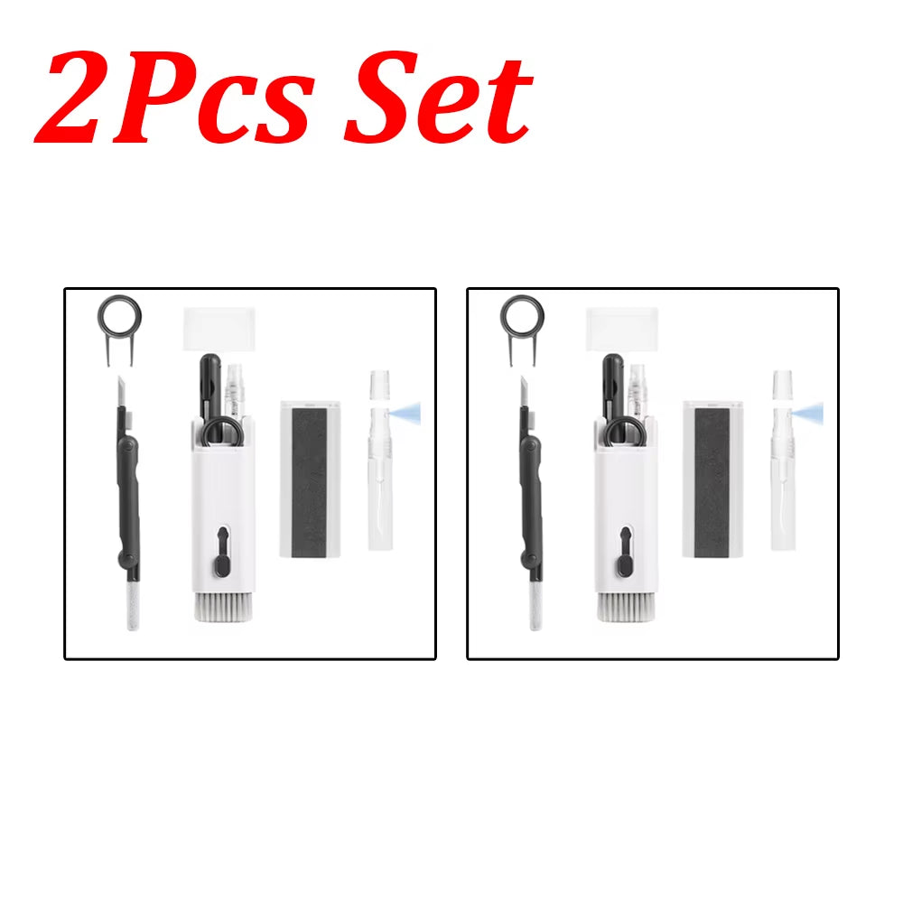 1-4Pcs Keyboard Cleaning Brush Kit 7-In-1 Multifunction Digital Cleaning Tool Set Keycap Puller Computer Keyboard Cleaner Brush