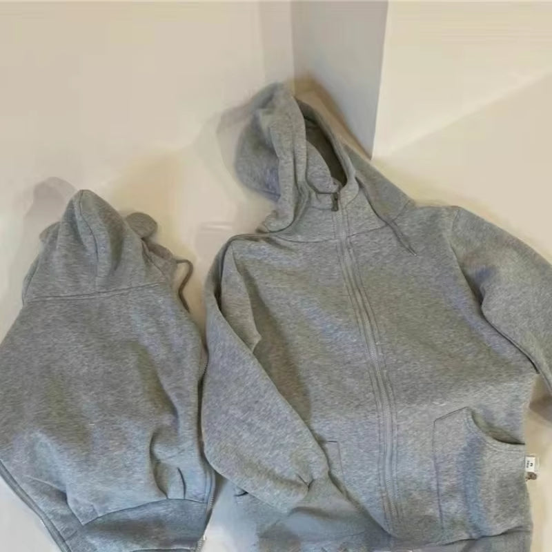 Maternity Winter Jacket – Kangaroo Coat with Baby Carrier, Casual Hooded Mommy Outerwear