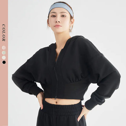 Ladies' Yoga-Ready Hooded Fitness Jacket