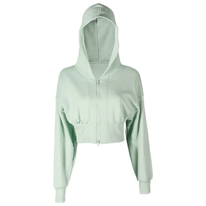 Ladies' Yoga-Ready Hooded Fitness Jacket