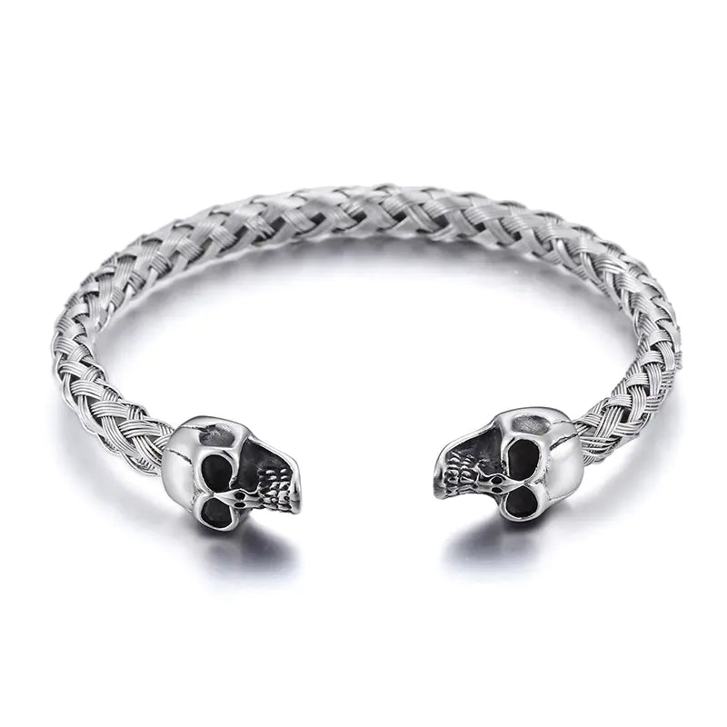 Men's Stainless Steel Skull Bracelet