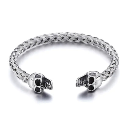 Men's Stainless Steel Skull Bracelet